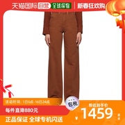 香港直邮潮奢lemaire女士橙色straight-leg牛仔裤