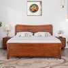 柚木家具缅甸柚木床双人床，婚床大床1.8米意式日式北欧简约全实木