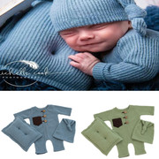 新生的儿摄影服装儿童月子照套装枕头帽子婴儿宝宝满月照拍摄衣服