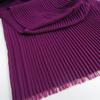 紫色风琴百褶压皱薄纱，加密珍珠雪纺服装面，布料纯色连衣裙拉直量