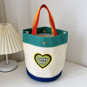 凯旋者帆布袋子手提袋饭盒，袋手拎水桶，休闲女包小包定制印刷logo