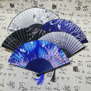 黑科技扇子日式折扇学生，古风中国风，绢布小扇子工艺女士舞蹈