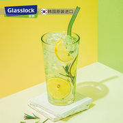 glasslock进口钢化玻璃杯子带波点简约茶水杯创意个性，潮流牛奶杯