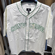 Converse匡威夏季男运动休闲T恤美式撞色短袖棒球衫10027220-A01