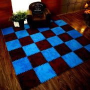 EVA地板垫拼接泡沫地垫地毯卧室客厅满铺地毯儿童拼图游戏绒面垫