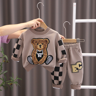 男童春秋款套装0一1-3宝宝，儿童装婴儿衣服春装，6-12个月帅气男孩潮