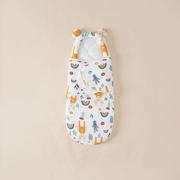 睡袋宝宝秋冬新生幼儿冬季棉式包被0一6月婴儿，防惊跳抱被小月龄