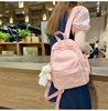 女生帆布小书包，日系小清新双肩包韩版迷你糖果色学生旅行背包
