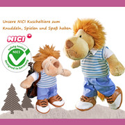 德国NICI高尔夫狮子毛绒玩具公仔玩偶孩子圣诞生日礼物
