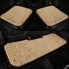 福特福克斯福睿斯EVOS汽车坐垫木石珠子夏季凉座垫翼博透气后座套