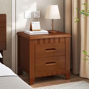 床头柜实木现代简约迷你小型家用卧室床边柜轻奢简易置物架文件柜