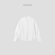THESOONG/普罗旺斯 100%甄选棉麻混纺经典色织条纹薄款衬衫外套女