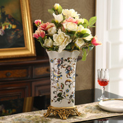 花瓶陶瓷欧式摆件家居饰品客厅，花瓶复古新房装饰大号水培花器