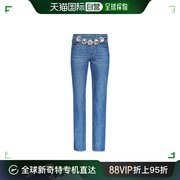 香港直邮AREA 女士 腰带环牛仔长裤 SS24AWPA0013DE01