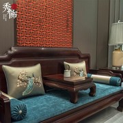 中式红木沙发坐垫古典罗汉床座垫套罩沙发巾飘窗垫子厚海绵垫定制