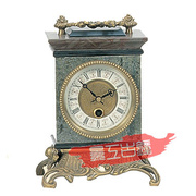 仿古钟表古典座钟，机械钟工艺钟表欧式发条，钟表理石铜铸钟