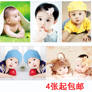 可爱宝宝海报照片漂亮男婴儿画像孕妇胎教早教，图片宝宝画报墙贴画