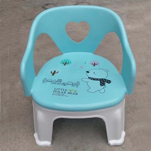 自产婴幼儿园安全座椅儿童塑料，凳子加厚靠背椅子扶手板凳双色