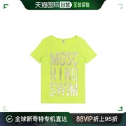 香港直邮moschino女士，黄色印花短袖，t恤a6302-2109-398