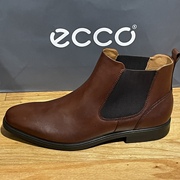 ECCO爱步男鞋秋冬牛皮切尔西靴复古简约靴短靴墨本621854-01053