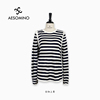 Aesomino/衣莎美诺条纹针织套头衫Y528C6087