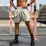 美式短裤男运动宽松篮球裤华夫格透气夏季跑步训练健身三分裤深蹲