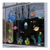 海底世界海洋玻璃贴纸幼儿园窗户，静电贴画儿童房装饰卡通小图案贴