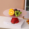 现代轻奢撞色玻璃水果盘创意结婚客厅茶几摆件家用收银台糖果盘子