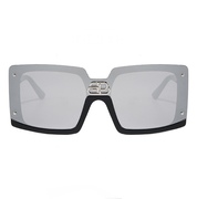 STB 双B超大方框一片式镜片黑色酷酷墨镜UV400太阳眼镜 男女适用