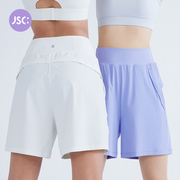 JSC小轻松轻盈款运动短裤女夏季宽松休闲高腰显瘦跑步拳击健身裤