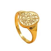 简约复古气质潮流关节戒指欧美时尚个性创意设计感合金雕花戒指