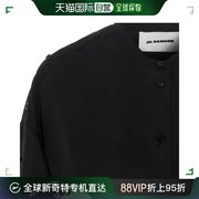 香港直邮JIL SANDER 女士黑色真丝混纺长袖衬衫 JSPS601104-WS391