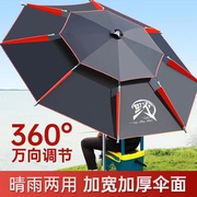 巨鳍王钓鱼(王钓鱼)伞，2.6万向防雨大钓伞2023加厚防晒防雨垂钓遮阳伞