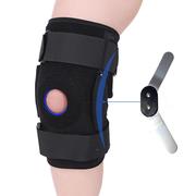 跨境双塑钢支撑运动护膝登山骑行篮球加压运动护膝硅胶垫圈护膝套