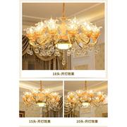 欧式客厅吊灯锌合金水晶灯，餐厅卧室创意，美式简约玻璃简欧酒店灯具