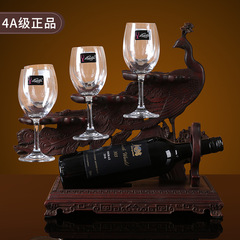 红木欧式富贵孔雀酒架红酒实木创意酒架欧式葡萄酒酒架木质红酒架