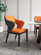 极简轻奢餐椅家用北欧创意椅子科技，布简约(布简约)现代带靠背奶茶店凳子