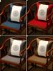 茶桌椅子坐垫中式红木椅子座垫圈椅太师椅实木家具沙发垫防滑定制