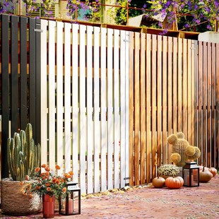 防腐木栅栏篱笆隔断围栏别墅花园围墙板护栏围挡装饰室外屏风挡板