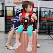 儿童拉杆箱20寸安全坐垫懒人x安装宝宝安全坐椅靠背垫子行李箱可