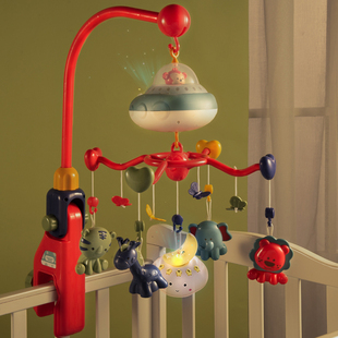 床铃婴儿新生0一1岁6月3三个宝宝床头，床挂旋转摇铃悬挂式早教玩具