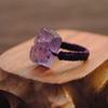 天然紫水晶貔貅戒指紫水晶，皮丘戒面紫水晶，貔貅指环紫水晶皮丘