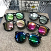 儿童太阳镜男女童彩色，反光墨镜蛤蟆镜，防紫外线小孩眼镜sunglasses