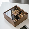 实木果盒新中式果盘糖果盒客厅，家用分格带盖坚果盘干果零食收纳盒