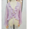 紫色仙女防晒衣外搭配吊带裙喇叭，袖女薄外套夏季披肩薄款长袖开衫