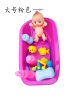宝宝仿真过家家洗澡戏水浴室儿童玩具娃娃带浴盆套装玩具
