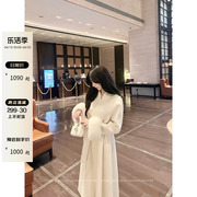 cczee苏妲己(苏妲己)袖口狐狸毛羊毛(毛羊毛)大衣女，冬中长款气质宽松显瘦呢子外套