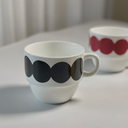 创意骨瓷咖啡杯下午茶杯子，陶瓷叠叠杯中古杯，澳白杯红茶拿铁杯水杯