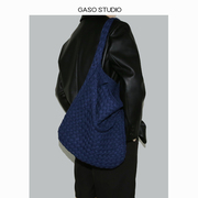 光夏gaso毛线编织包小众(包小众，)设计托特包大容量购物袋单肩针织包女