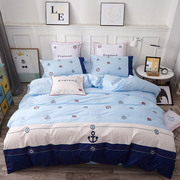 纯棉儿童床上用品四件套全棉男孩男童卡通床品三件套床单被套1.2